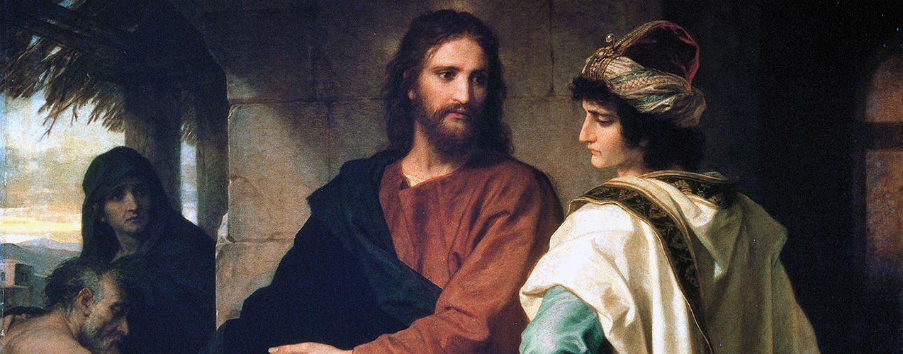 Christ and the Rich Young Ruler by Heinrich Hofmann