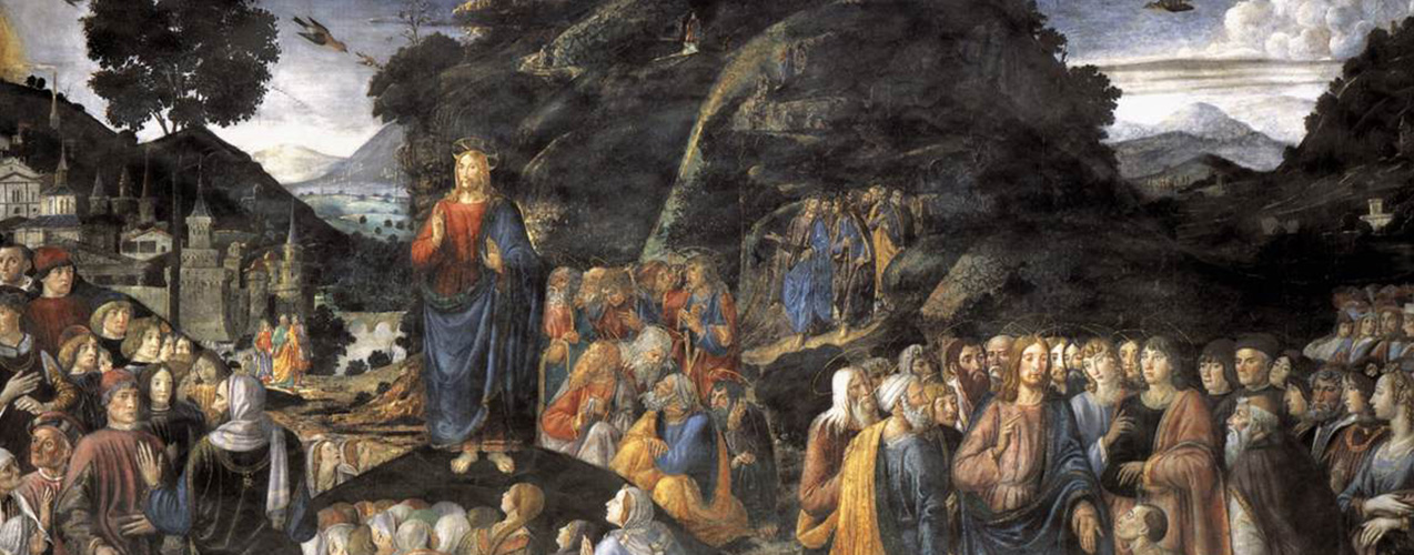 The Sermon on the Mountain by Cosimo Rosselli